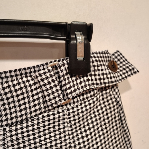 Altr'd State NWT Black & White Houndstooth Check Pleated Mini Skirt Sz L Preppy - Picture 4 of 6